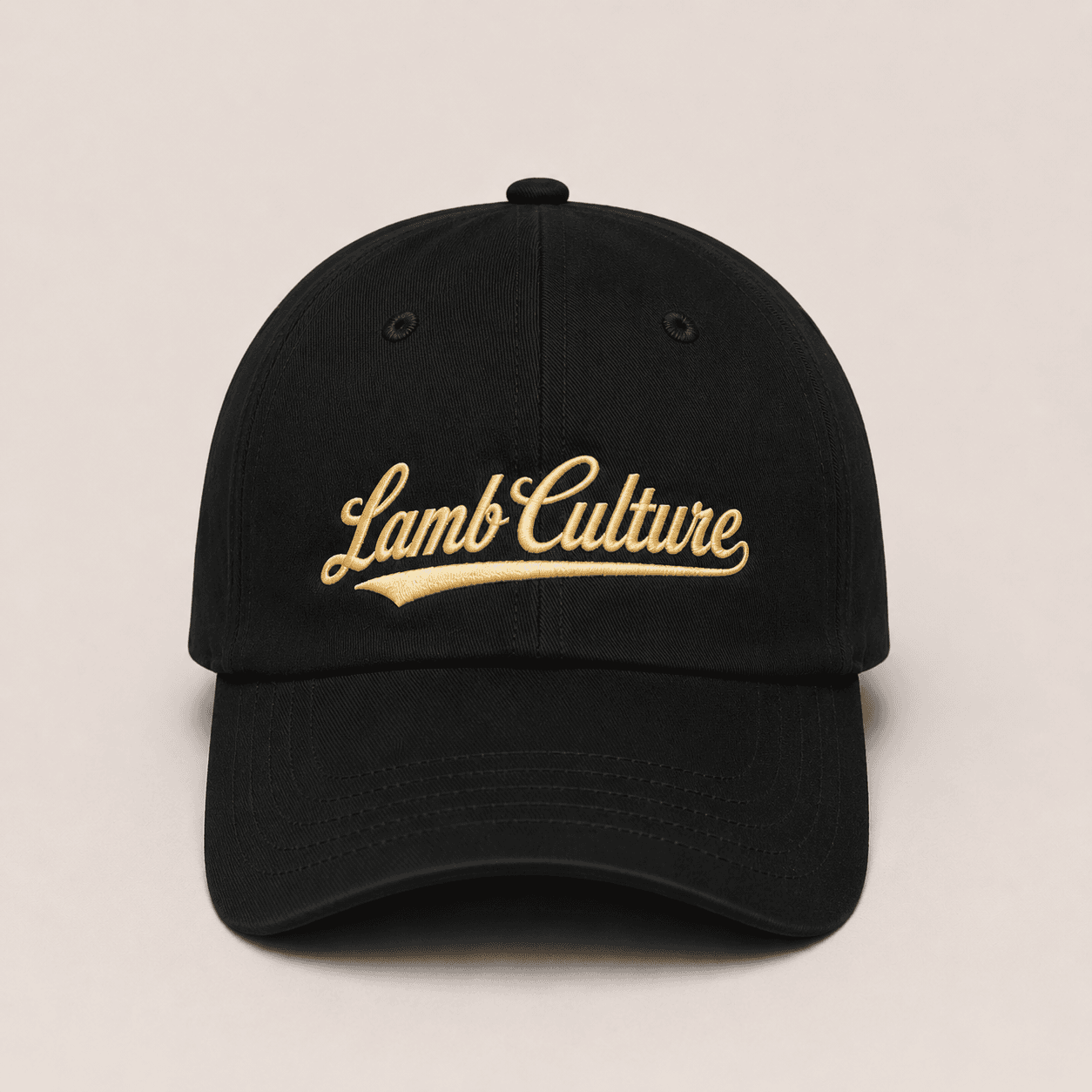 Lamb Culture Signature Hat - Black/Gold - View 1